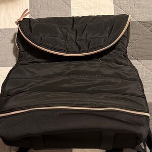 Stella & Dot Black Quilted Backpack